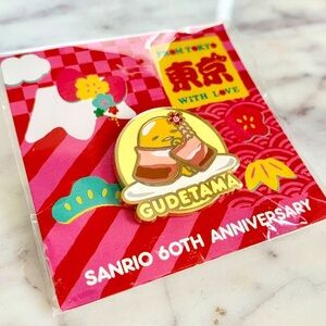 Gudetama Sanrio 60th Anniversary Limited Edition Collectible Pin